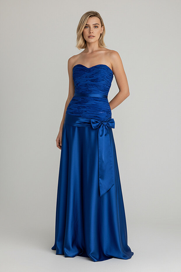 DRAPELİ ELBİSE - 1