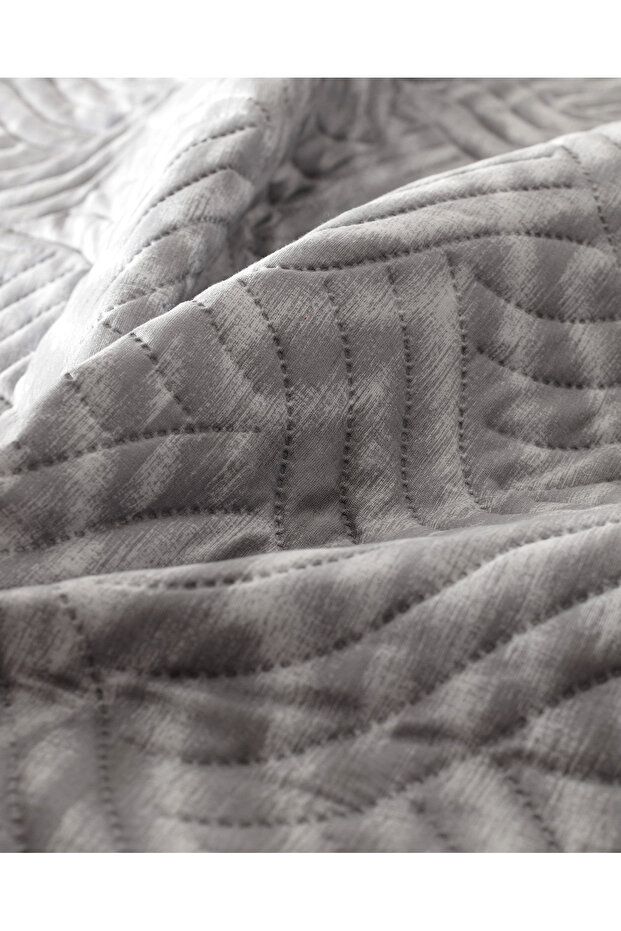 Darcia Double Printed Bedspread - Gray - 5