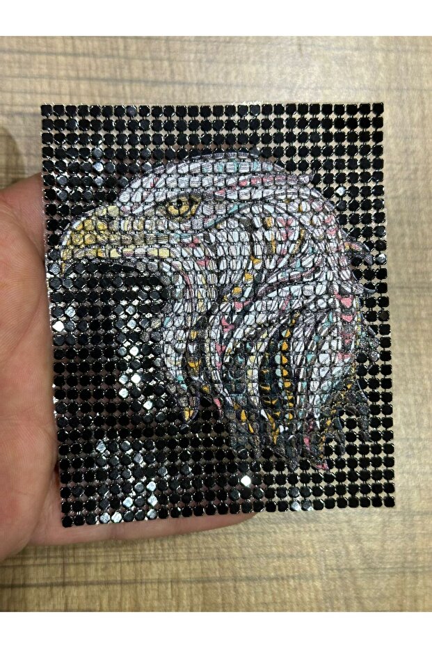 Iron-On Hawk Bird Embroidery Applique 10X8 cm