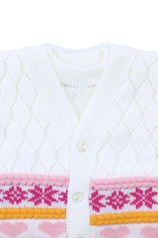 Triko 4 lü Kız Bebek Takımı - 8