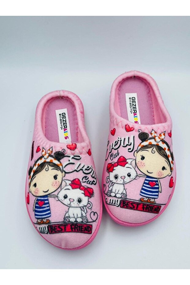 Cat Patterned Winter House Slippers - 3