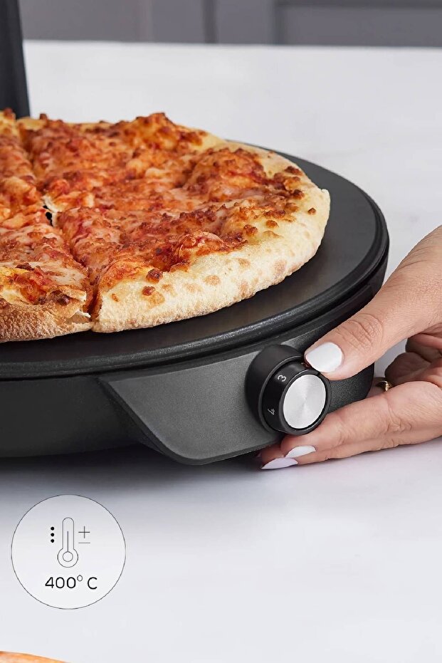 Gastro 10 in 1 Pizza Lahmacun ve Tandır Ekmeği Makinesi Biodiamond Matte Black - 8