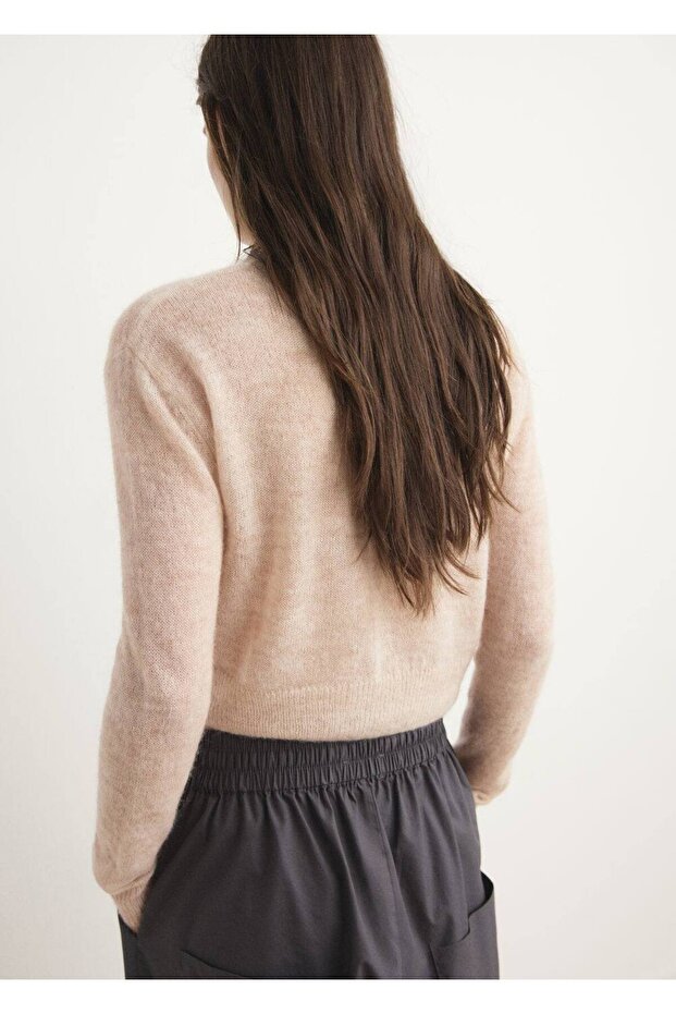 Yünlü kısa hırka - 4