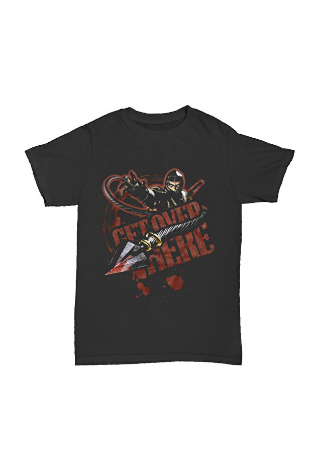 Scorpion Get over Here Mortal Kombat Design Printed White Unisex T-Shirt