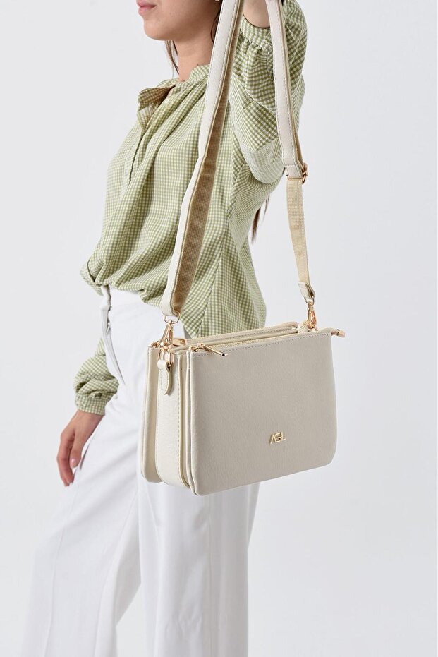 Women's Multi-Compartment Stylish Quality Leather Crossbody Bag Suitable for Daily Use 733