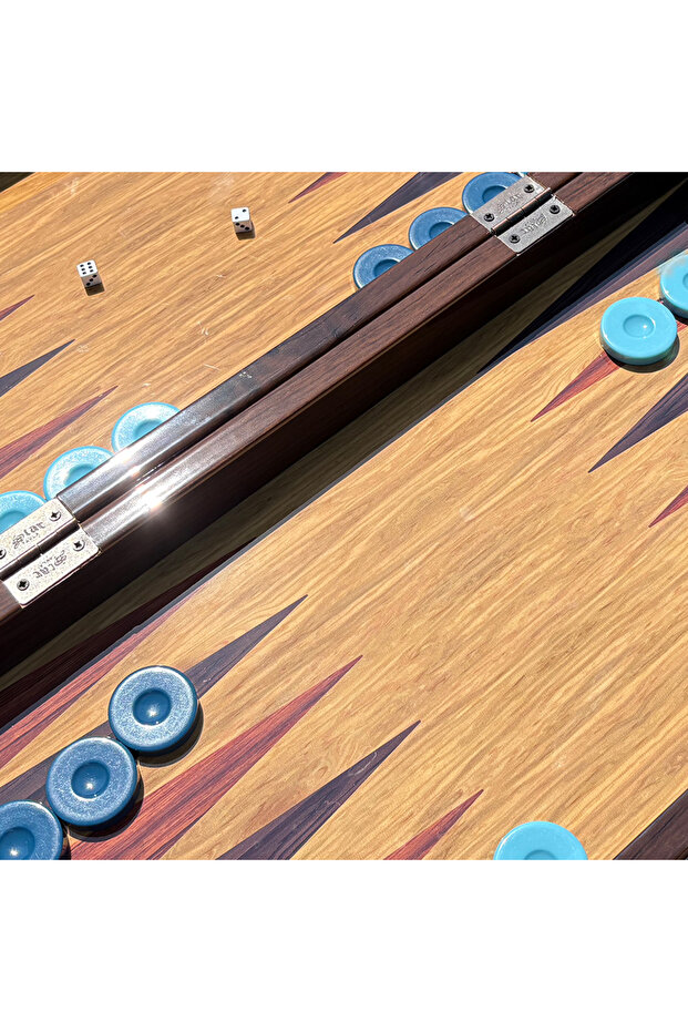 طقم طاولة نرد شرقي، إغلاق مغناطيسي، سطح مقاوم للخدش - 3