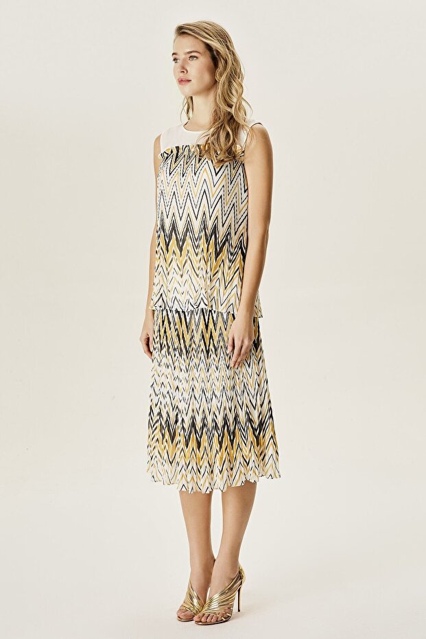 Piliseli Şifon Bluz - 2