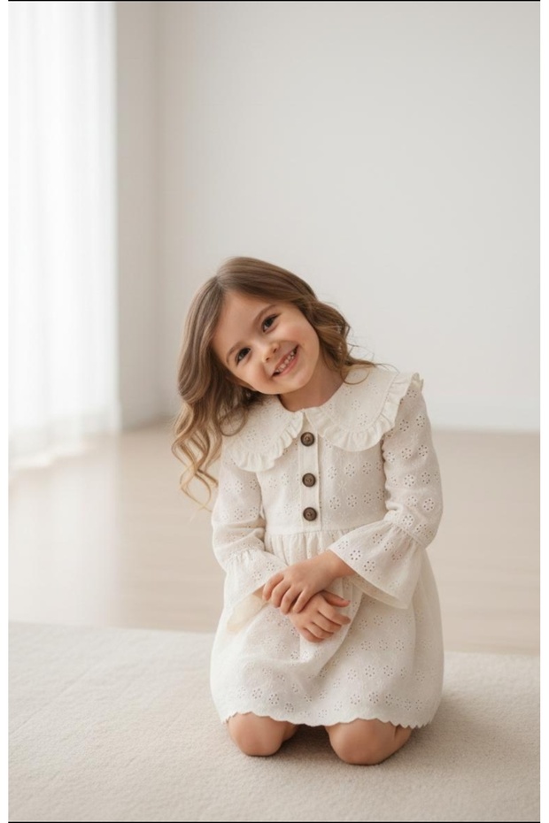 Kız Çocuk Yakalı Elbise - 2
