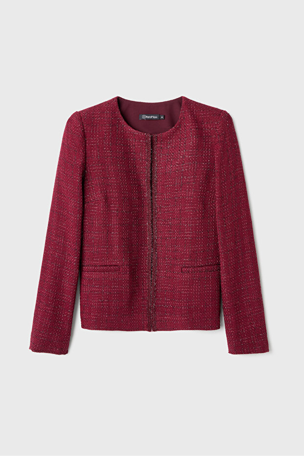 Bordo Tüvit Ceket - 5