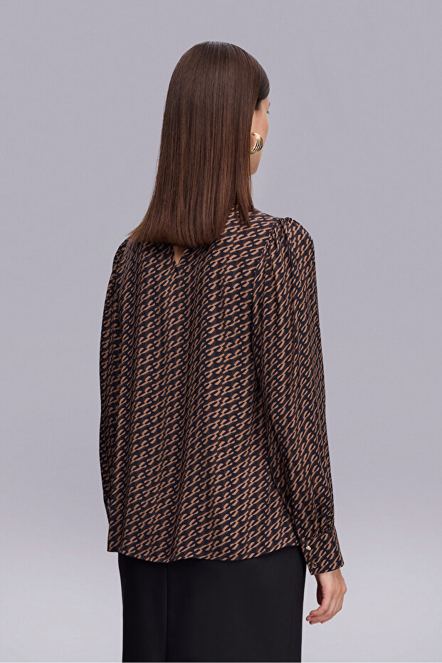 2343 BLUZ MONOGRAM DESEN - 4