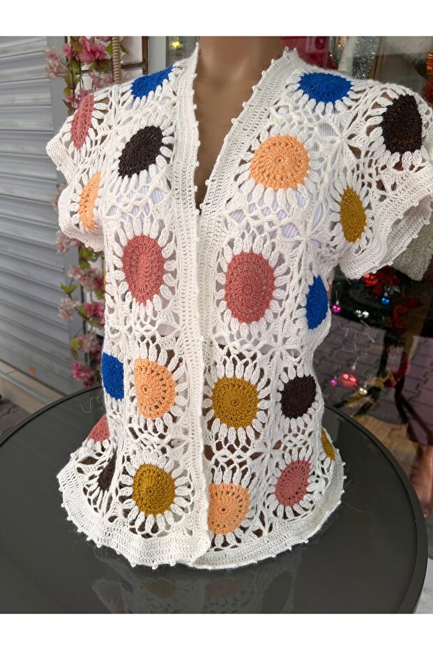 El örgüsü motif yelek - 4