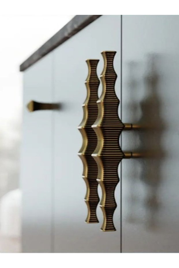 Mermaid Metal Handle Gold 32mm Cabinet Door Modern Drawer TV Unit Furniture Handle Dresser Gold