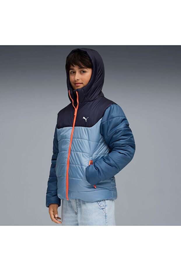 ESSENTIALS Genç Kapüşonlu Mont - 6