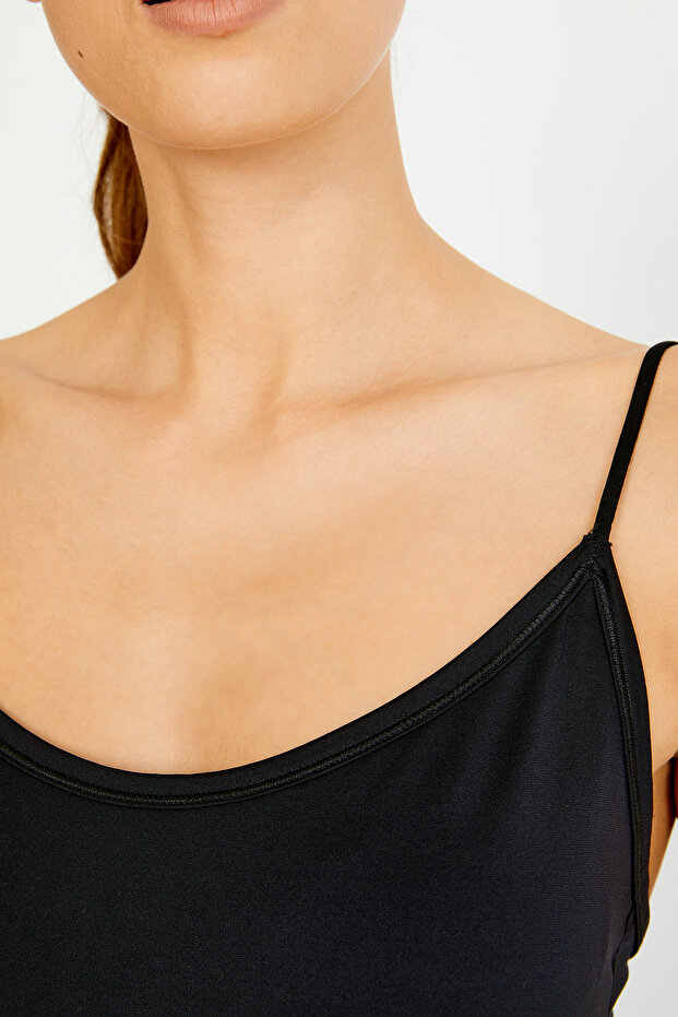 Smart V-Yaka Siyah Kombinezon - 2