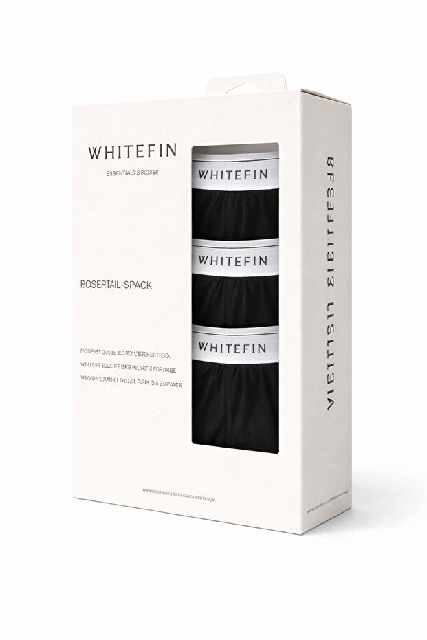 Erkek Boxer 3'lü Black - 5