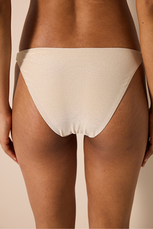 Anna Side Glitter Beige Bottom - 2