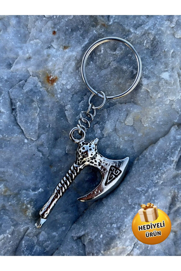 Viking Axe Figured Keychain and Bag Ornament 3D