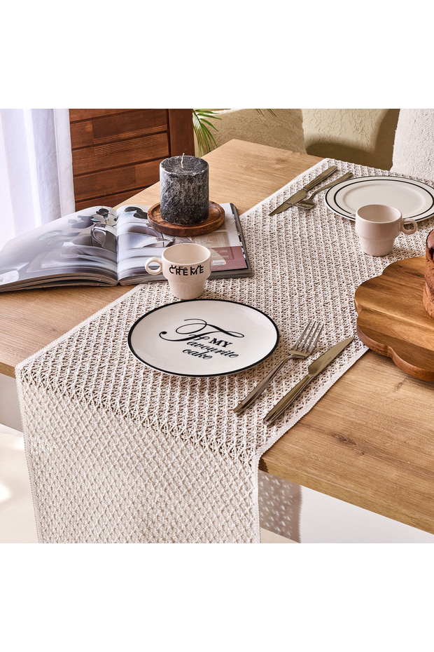 Soft Santa Runner - Ekru - 35x145 cm - 2