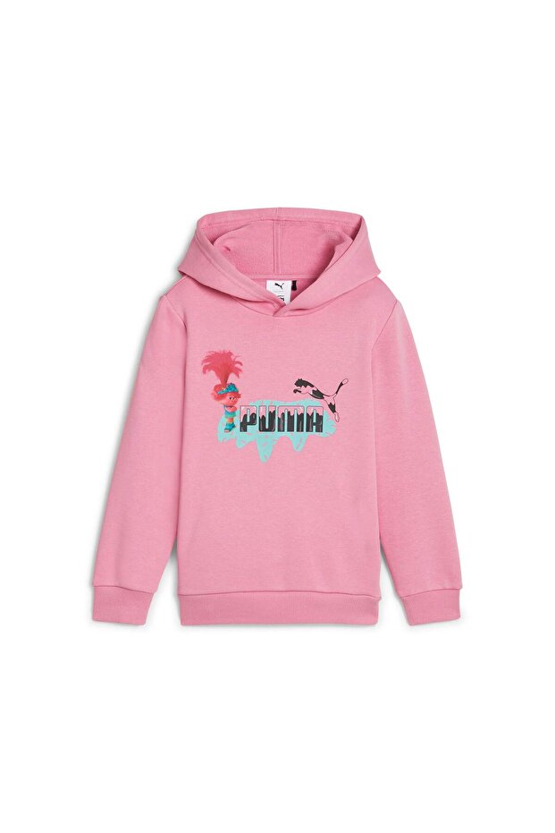 PUMA x TROLLS Çocuk Kapüşonlu Sweatshirt - 1