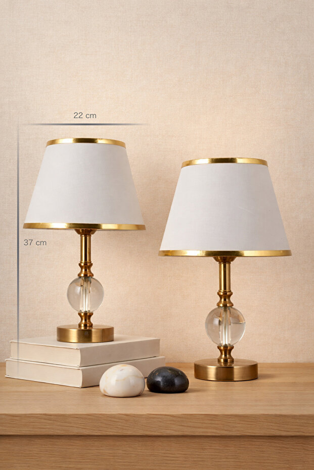 Elementer Bronz Çift Abajur - 2