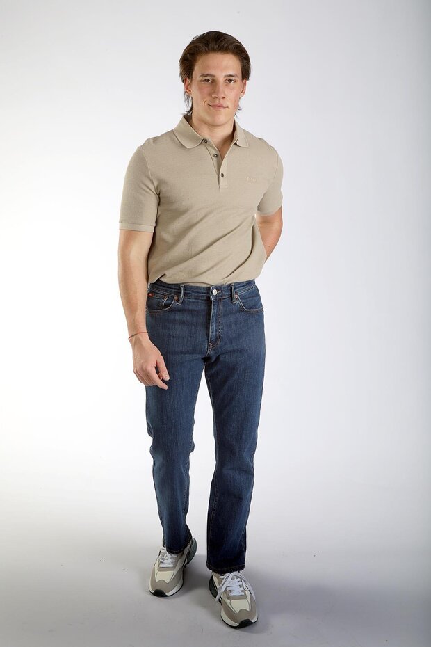 Ricky men's high-rise straight fit comfort jeans - blue
