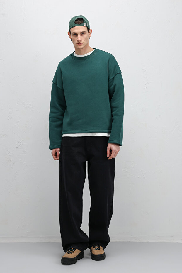 Boxy Fit Basic Sweatshirt Nefti - 4