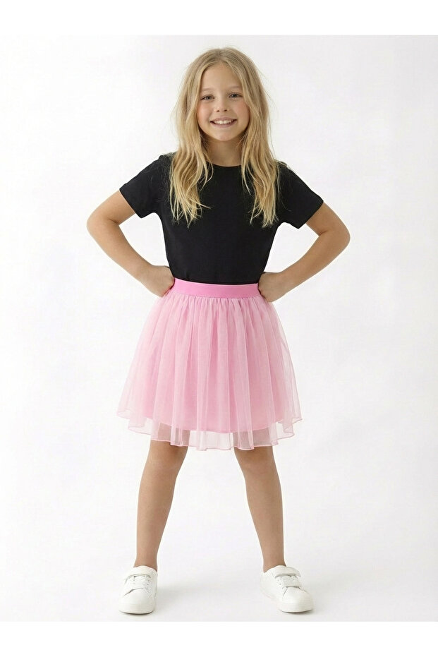 Girl's Skirt Stylish Skirt with Mesh