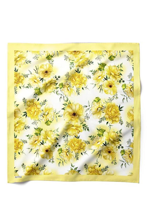 Sun Flowers Patterned Bandana Scarf