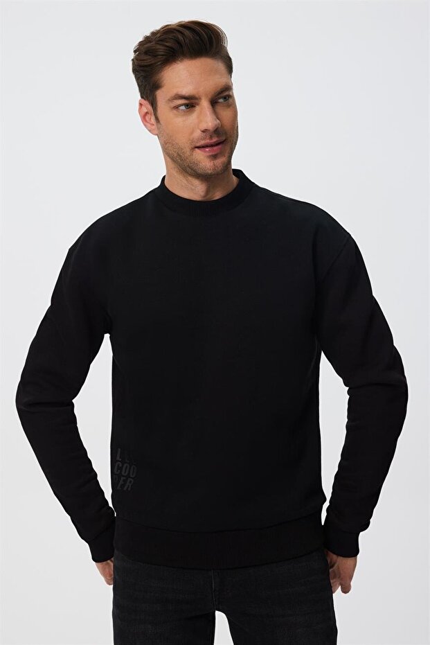Konel Erkek Sweatshırt Siyah - 2