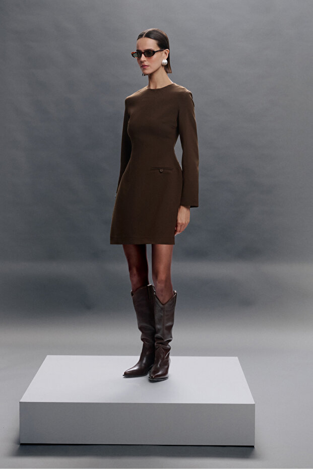 Exclusive mini elbise - 3