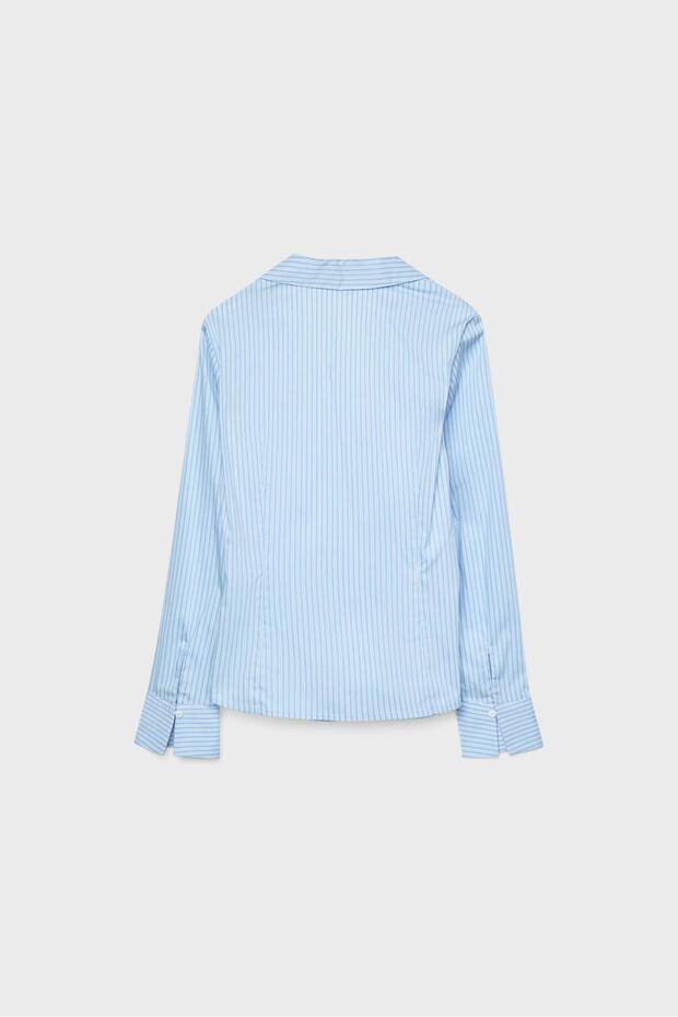 Basic striped fitted shirt - 6