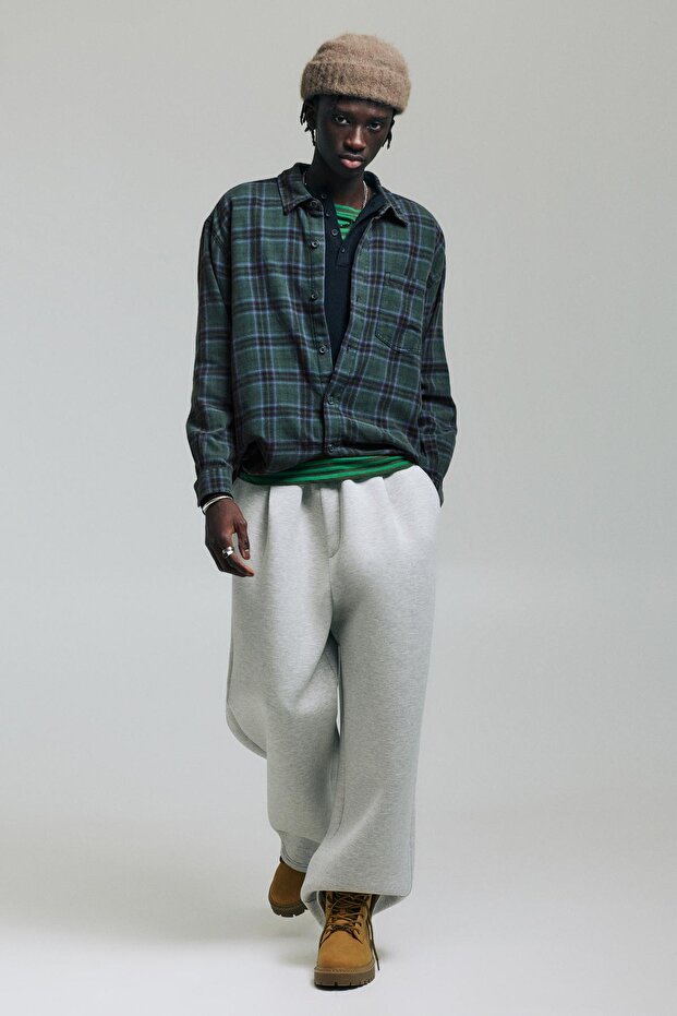 Uzun kollu kareli gömlek - 1