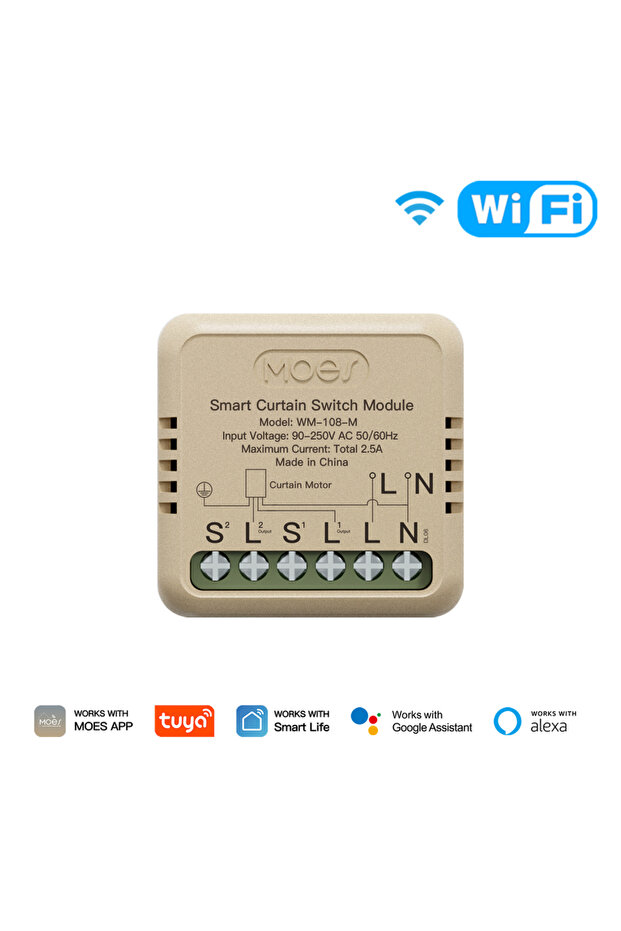 وحدة واي فاي مفتاح ستائر ذكي من MOES يعمل بتقنية Tuya WiFi و ZigBee، وحدة صغيرة لإعادة ضبط الروكر، يدعم التطبيق والتحكم الصوتي