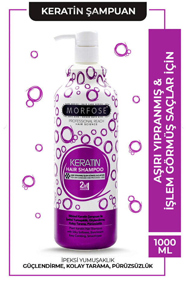 Keratin Mor Şampuan 1L - 2