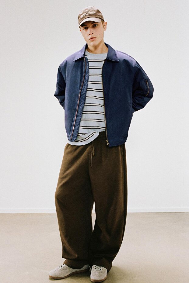 Gömlek yakalı bomber ceket - 1