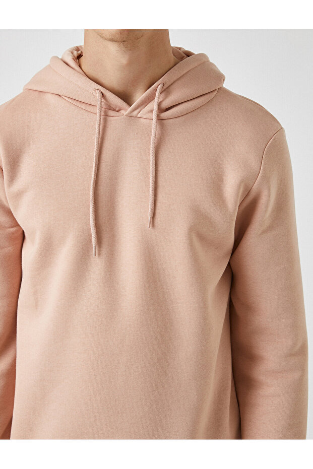 Basic Sweatshirt Kapüşonlu - 5