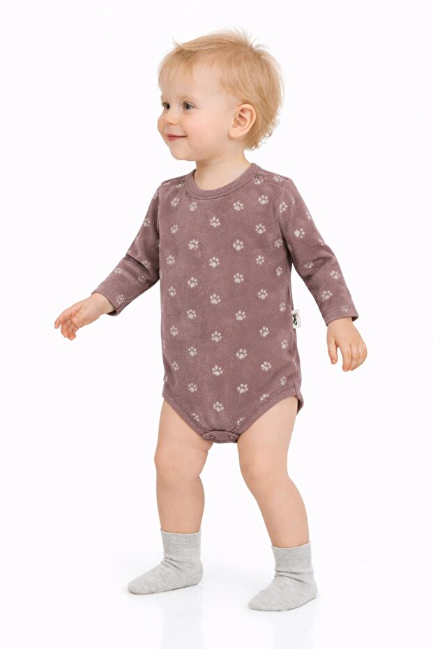 Mini Pati Empirme 1-18 Months Snap-On Badi - Brown 1-3 Months