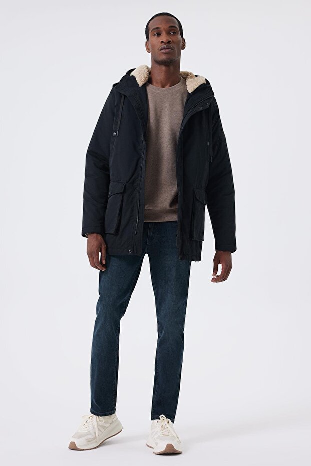 معطف إيجور الرجالي الأسود - 1