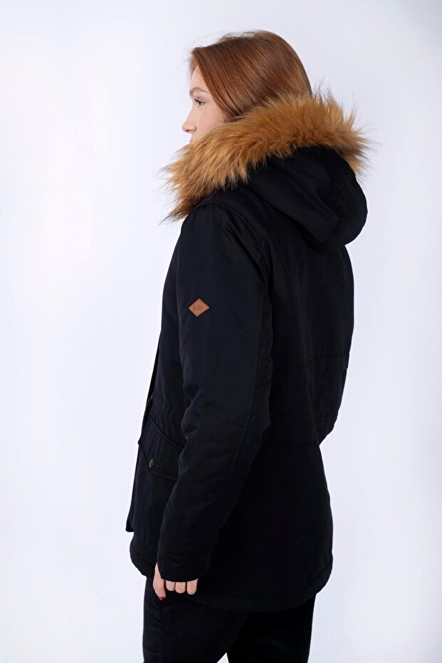 Hazel Kadın Mont Siyah - 3