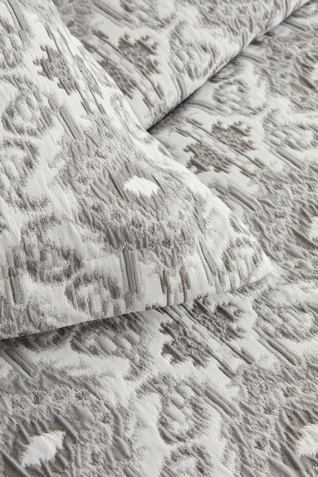 Neos Gray Double Bedspread Set - 8