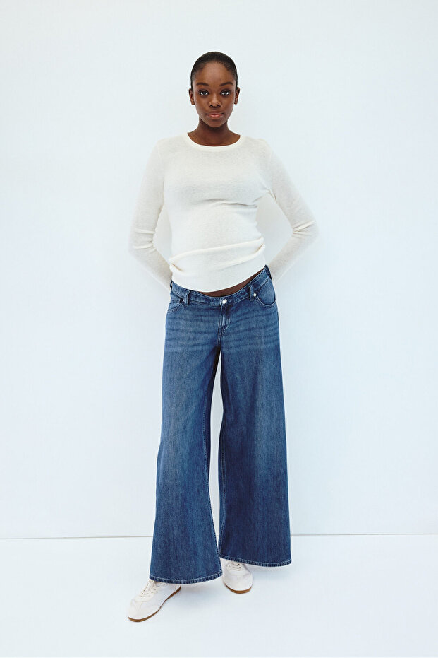 MAMA Wide Low Jeans - 2
