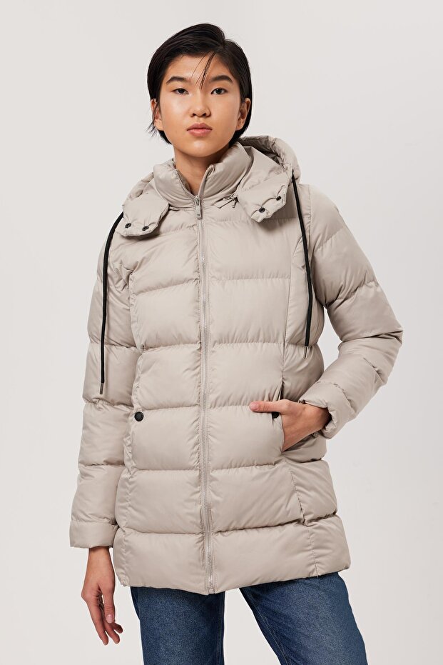 Alısa Kadın Mont Bej - 2