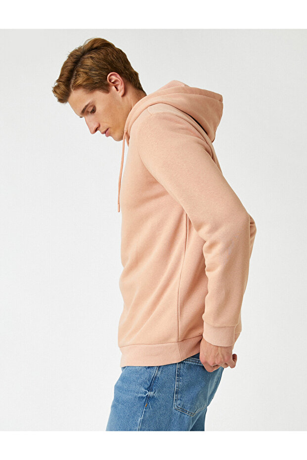 Basic Kapüşonlu Sweatshirt - 1