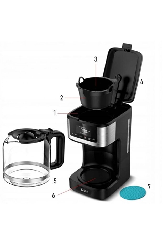 Digital coffee maker ZLN9266, delayed brewing function - 6