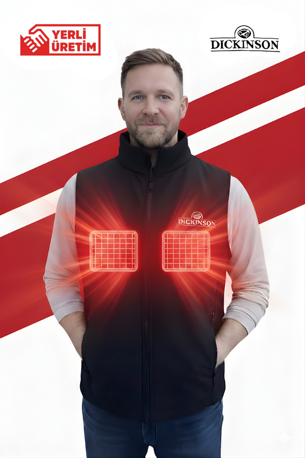 Softshell Isıtmalı Yelek Siyah - 1