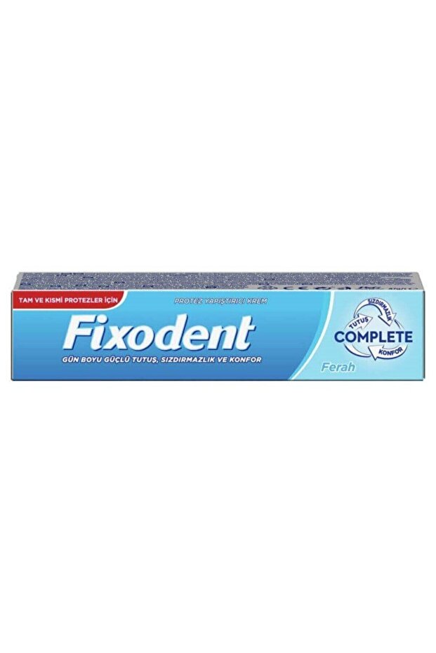 Dental Denture Adhesive Cream Complete Mint 47 Gr 2 Pieces