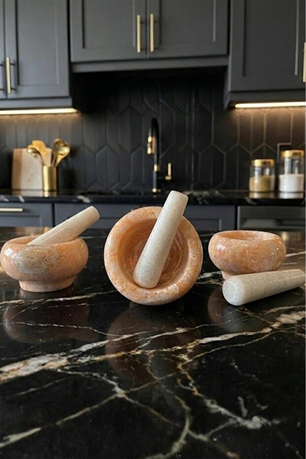 Mortero - Mermer Havan Sarı - 5