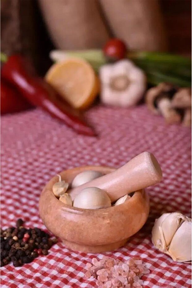 Mortero - Mermer Havan Sarı - 3