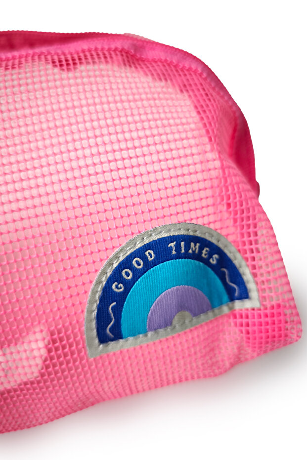 Mesh Makyaj Çantası Pembe - 3