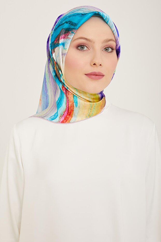 Eșarfă de mătase - 9102D-82 - Tivil - 6